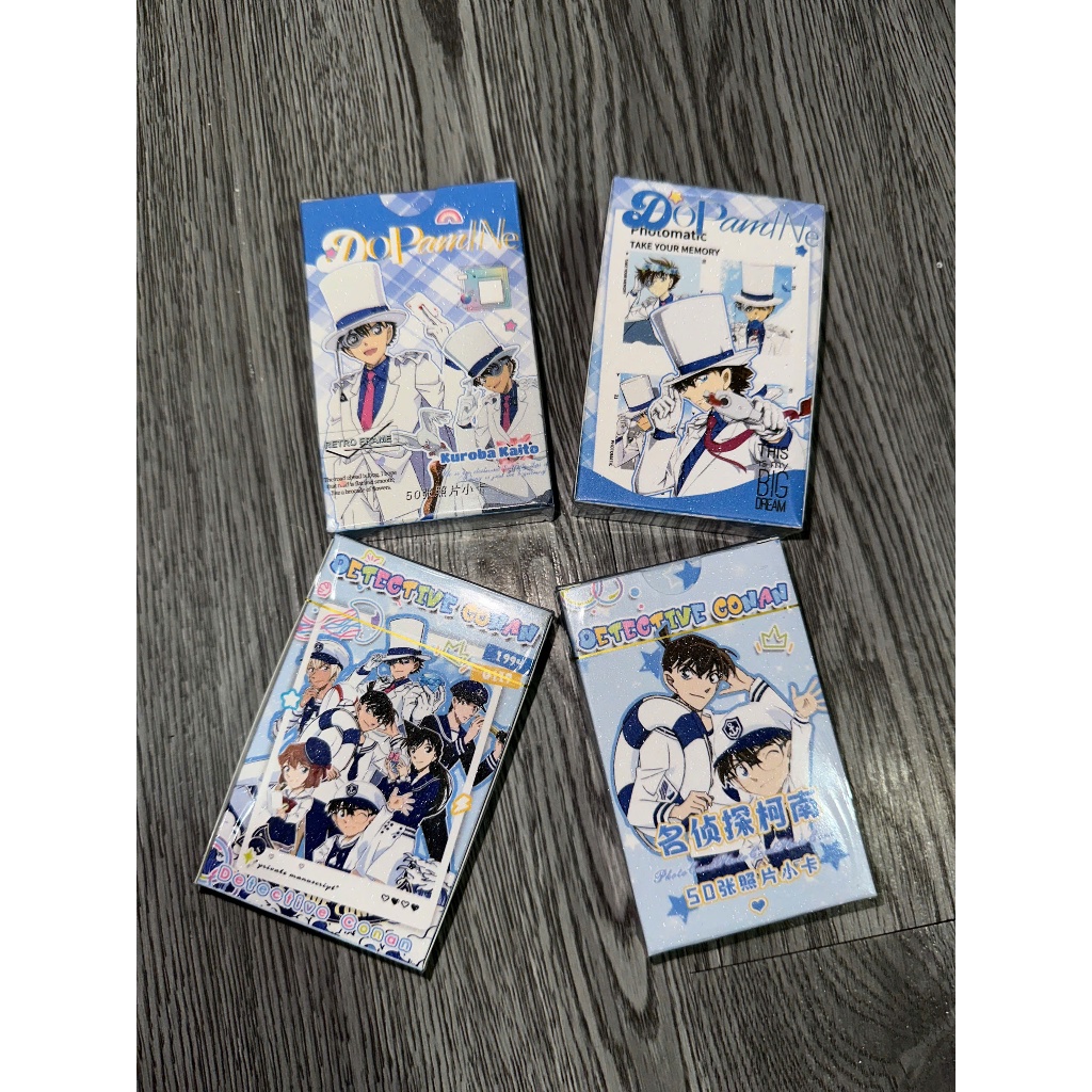 [hàng sẵn] Kaito kid | Hộp thẻ card laser 50 tấm lomo lomocard card mẫu Kaito Kid Conan Thám tử lừng