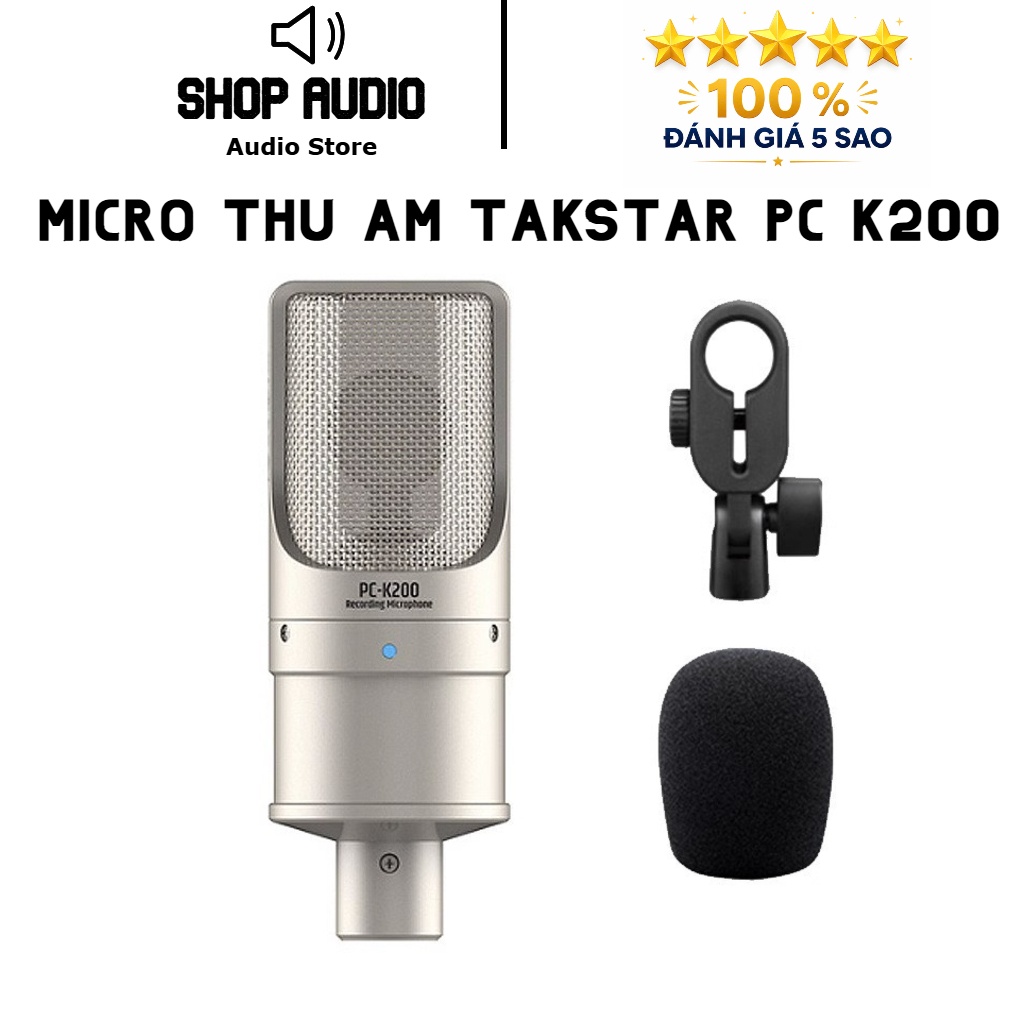 Micro Takstar PC-K200 Phiên Bản Mới Nhất 2026 - Mic Thu Âm Livestream Phòng Thu Studio. Mic PC K200 