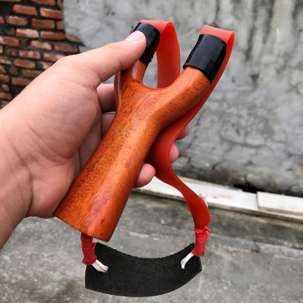 ( siêu bền ) bộ ná gỗ cây căm xe + dây chơi sỏi dài 25cm , ná cao su bằng gỗ cao cấp