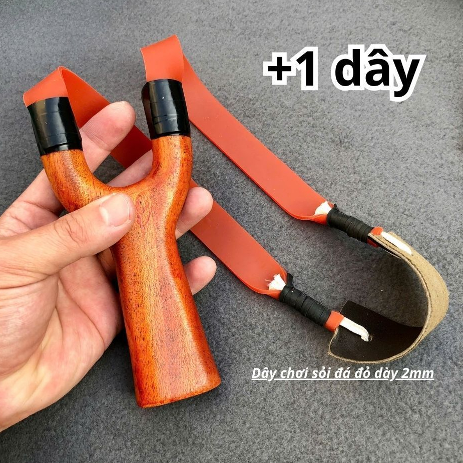 bộ Ná gỗ căm xe + 1 dây sỏi đỏ , Ná gỗ cao cấp siêu bền bỉ