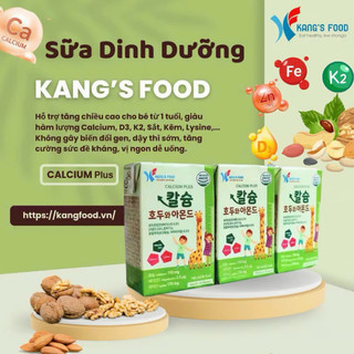 𝐒𝐮̛̃𝐚 hạt Kidplus , Kang's food cho bé từ 1 tuổi( tách lẻ hộp 140ml) bé dị ứng đạm bò dùng được