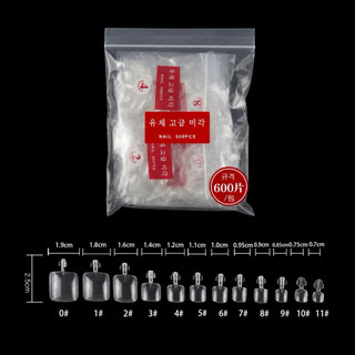 Móng úp chân túi 500 móng mix đủ size