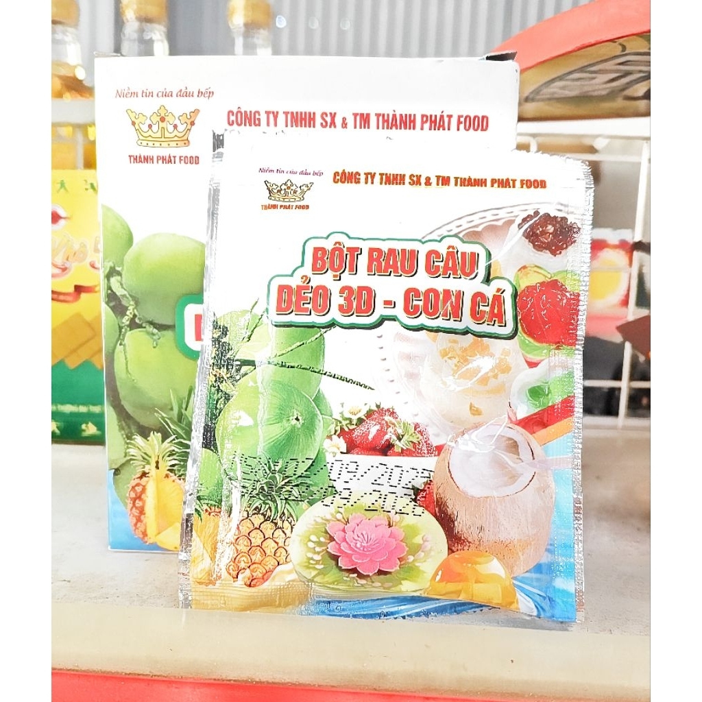 Bột Rau Câu Con Cá Dẻo 3D