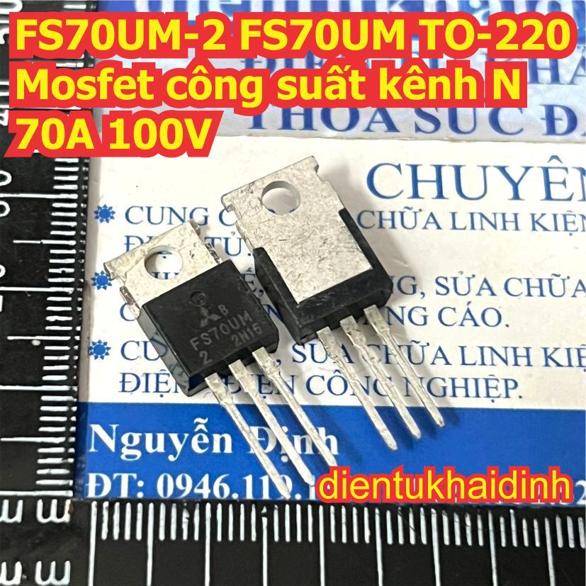 3 con FS70UM-2 FS70UM TO-220 Mosfet công suất kênh N 70A 100V kde9515