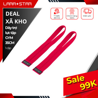 Dây Hỗ Trợ Deadlift Tập Gym LARA STAR LS0772 | Dây Kéo Kết Hợp Đai Quấn Cổ Tay, Nâng Tạ, Lên Xà