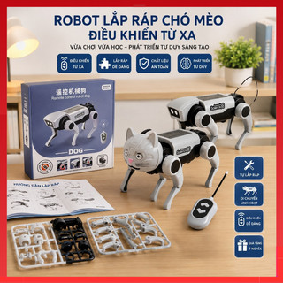 Đồ Chơi Robot Chó / Mèo Điều Khiển Thông Minh Chó Cơ Điện Robot Cho Bé Chuyển Động Vui Nhộn Cho Bé