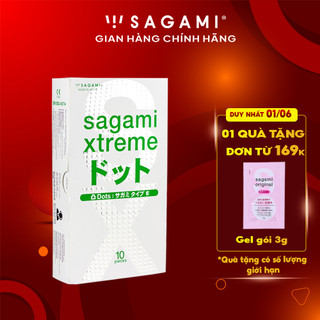 Bao cao su gai sagami white box - hộp 10 bao