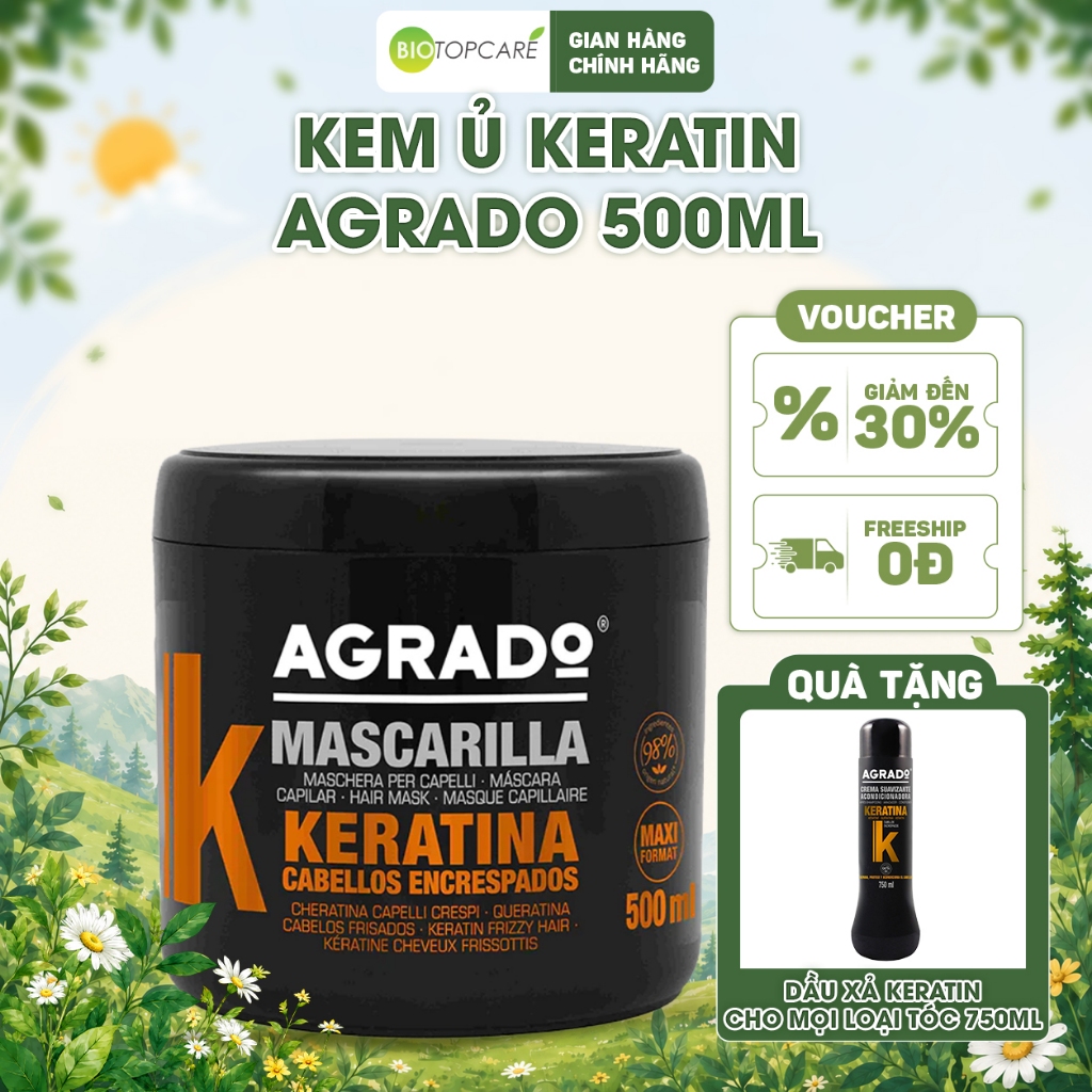 Kem ủ Keratin Agrado 500ml