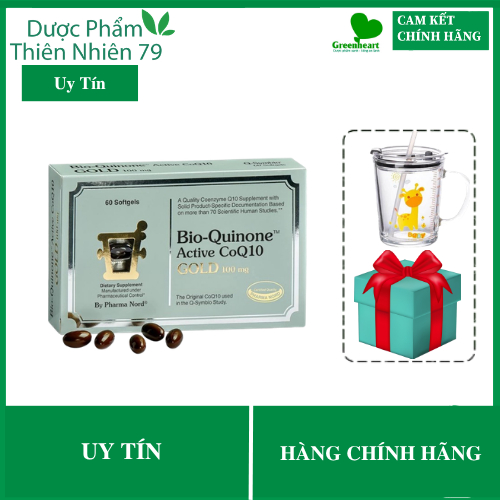 Viên Uống PHARMA NORD Bio Quinone Q10 Gold - Hỗ Trợ Sức Khỏe Tim Mạch - Hộp 30 Viên