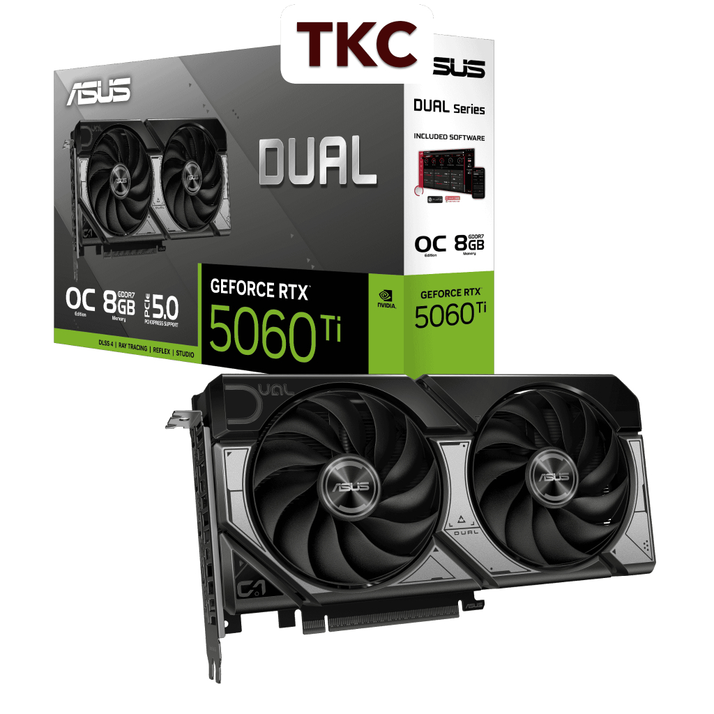 VGA ASUS Dual RTX 5060 Ti 8GB GDDR7 OC (DUAL-RTX5060TI-O8G)