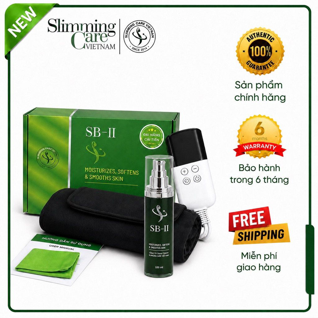 [CHÍNH HÃNG] BỘ Ủ NÓNG SLIMMING BODY ĐAI CẢI TIẾN SB-II NEW