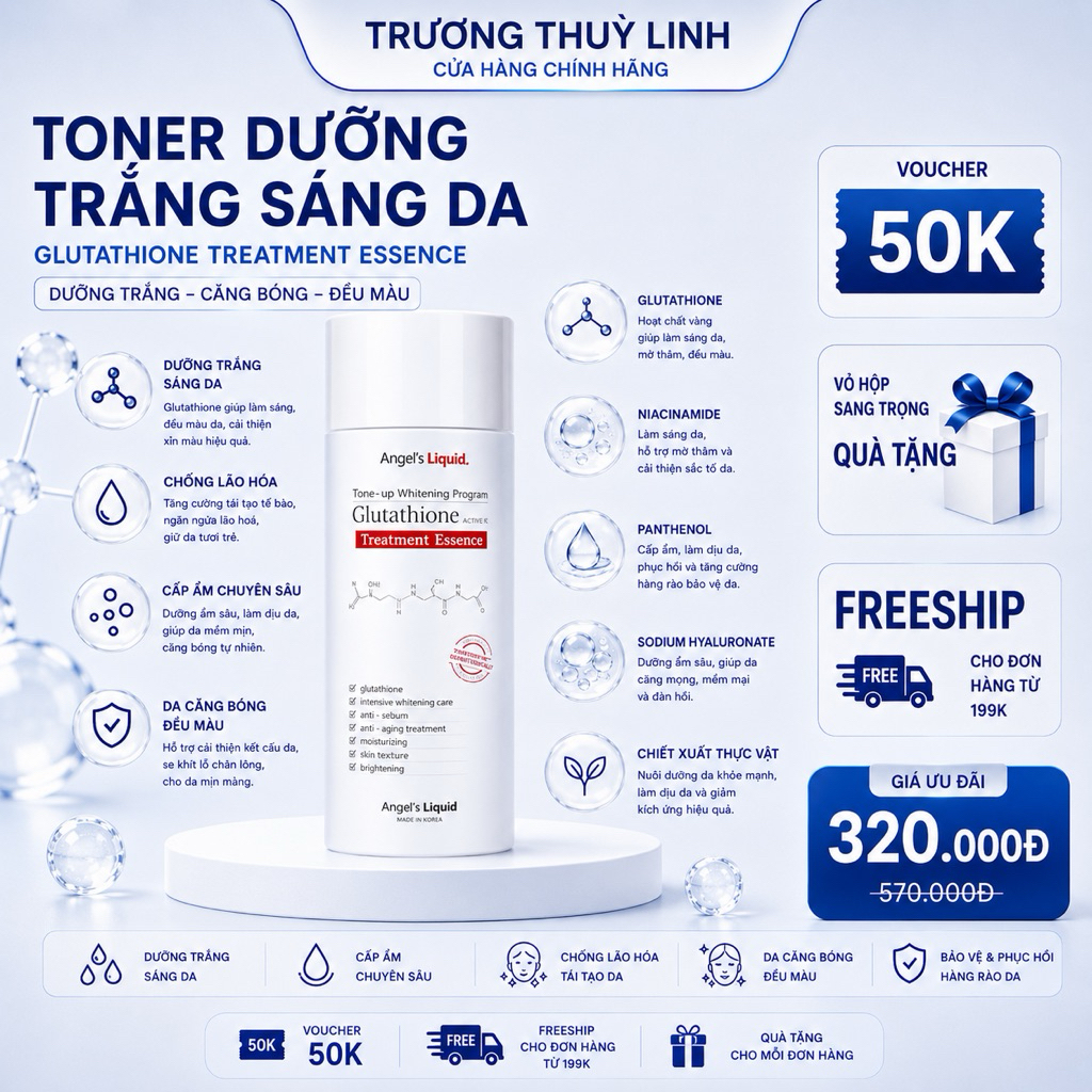 Toner trắng da Angle’s Liquid