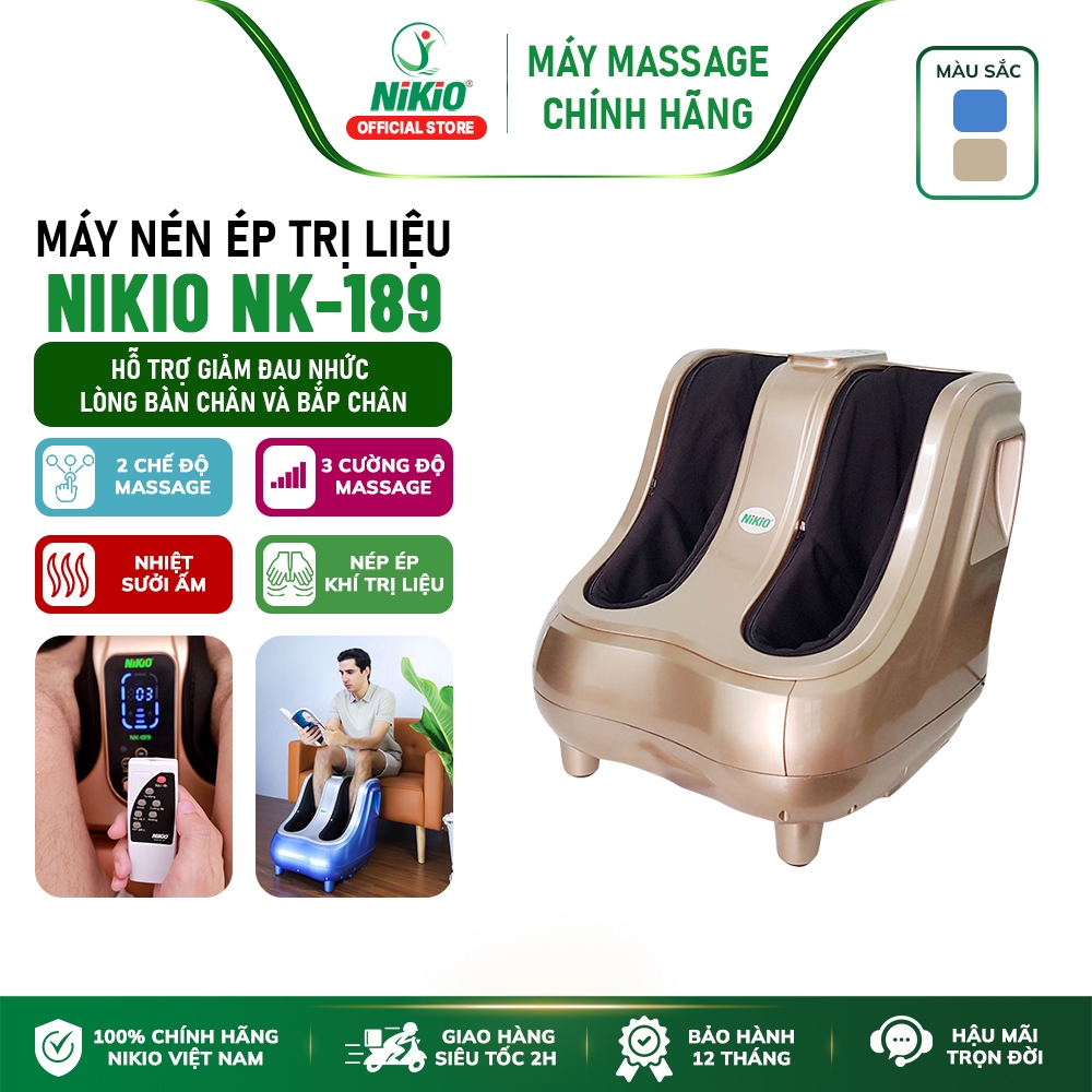 Máy massage chân 4D Nikio NK-189 - Công nghệ Nhật Bản, nhiều màu sắc lựa chọn