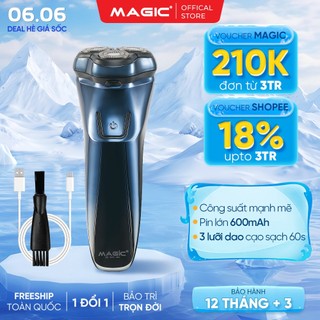 [LIVE] Máy cạo râu Magic B-63, 3 lưỡi dao, sử dụng 2 giờ - Hàng chính hãng