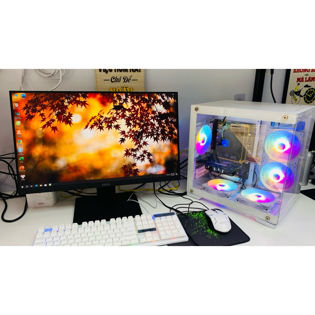 Bộ Pc game màn hình 24 msi.