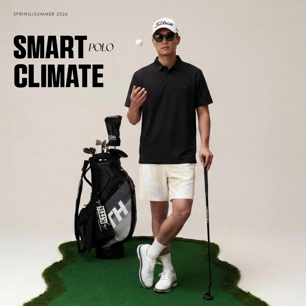 Áo polo dán SMART EASE POLO TORANO ngắn tay Mát lạnh, thoáng khí, chống UV HSTP391