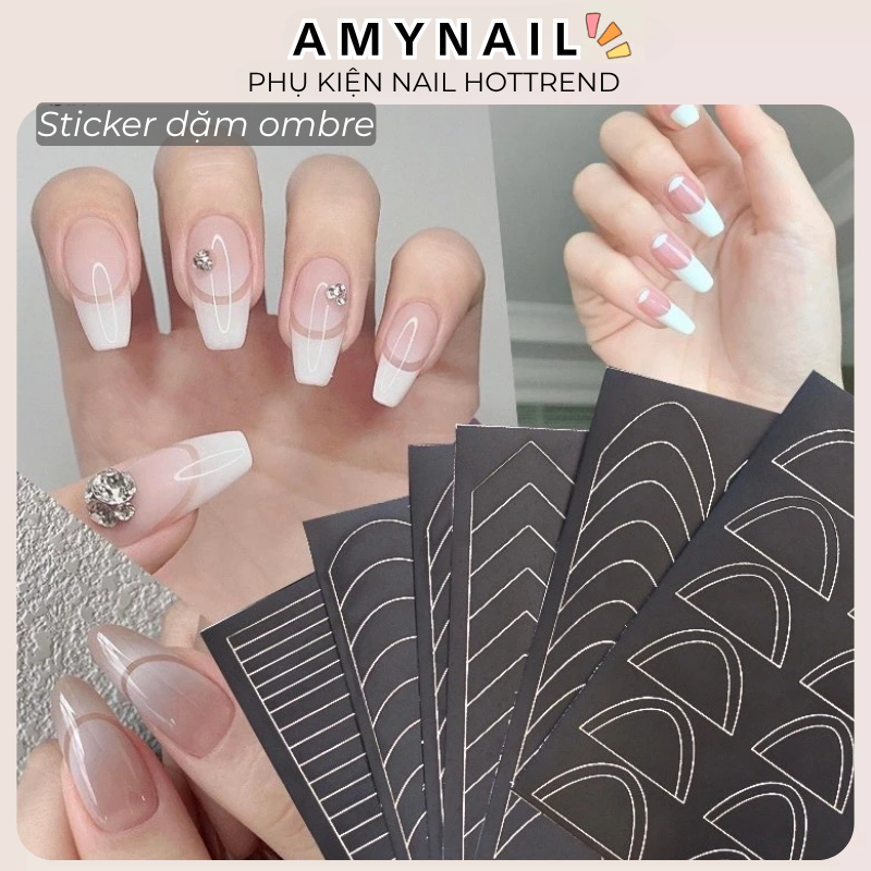 Sticker Dặm Ombre Đầu Móng – Sticker Nail Dán Ombre Chuyển Màu, Trang Trí Móng – AMY NAIL