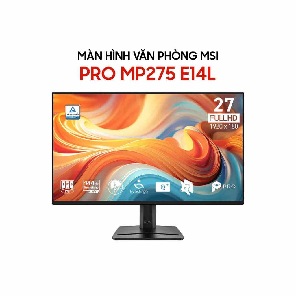 Màn hình MSI PRO MP275 E14L / MP275 E2 27 Inch FHD 120hz - 144hz 1ms IPS FreeSync Có Loa - Chính hãn