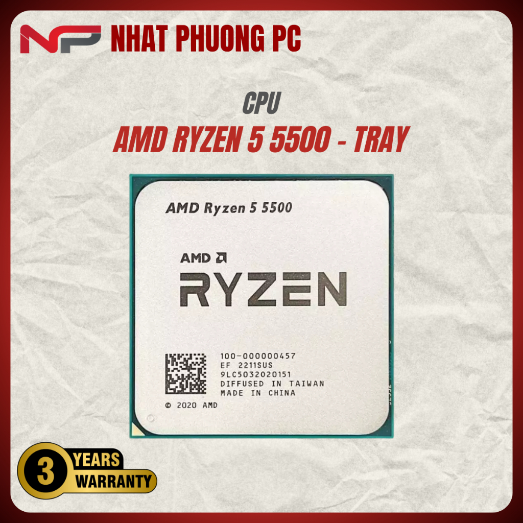 CPU AMD RYZEN 5 5500 TRAY NEW