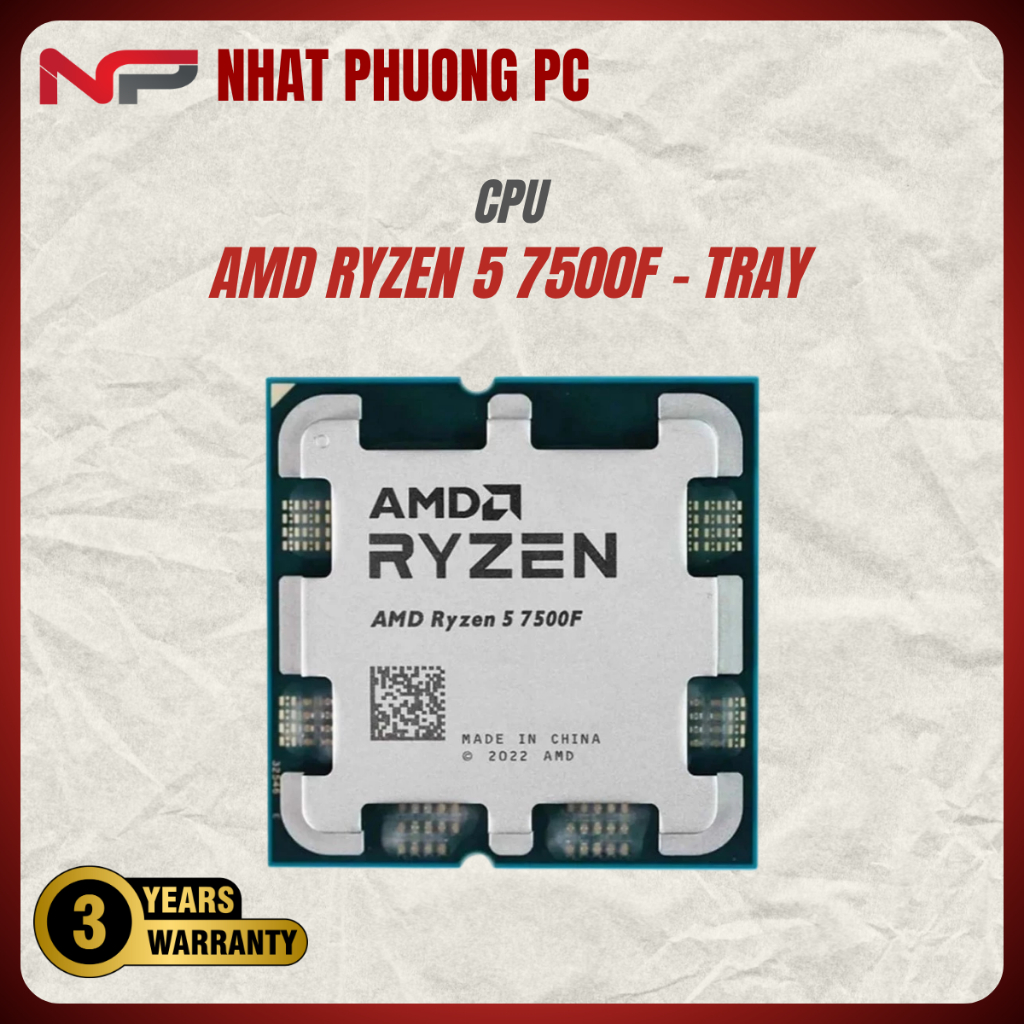 CPU AMD RYZEN 5 7500F TRAY NEW