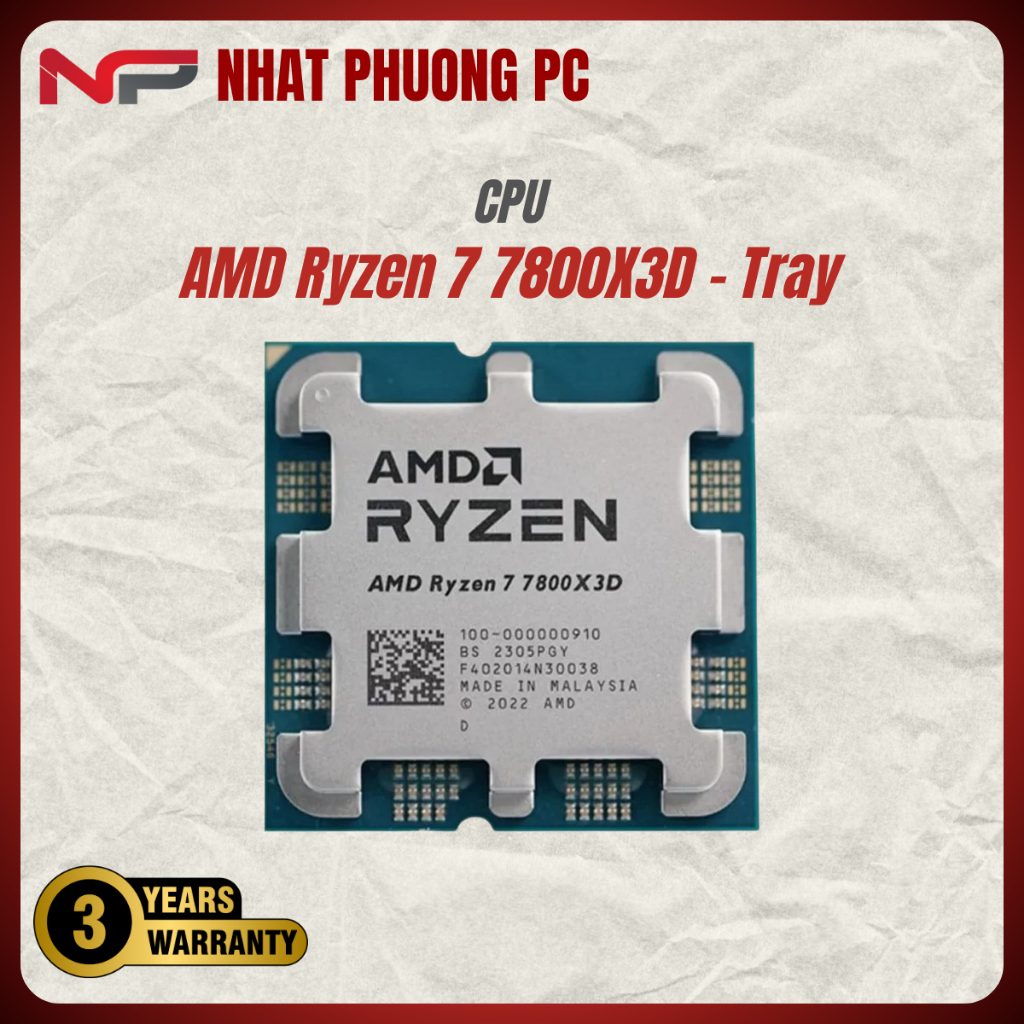 CPU AMD Ryzen 7 7800X3D - Tray New