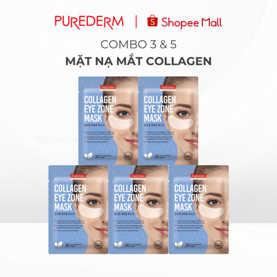[COMBO] Mặt Nạ Mắt Collagen Purederm Giúp Dưỡng Ẩm Sâu, Giảm Khô & Nếp Nhăn Cho Vùng Mắt Khô