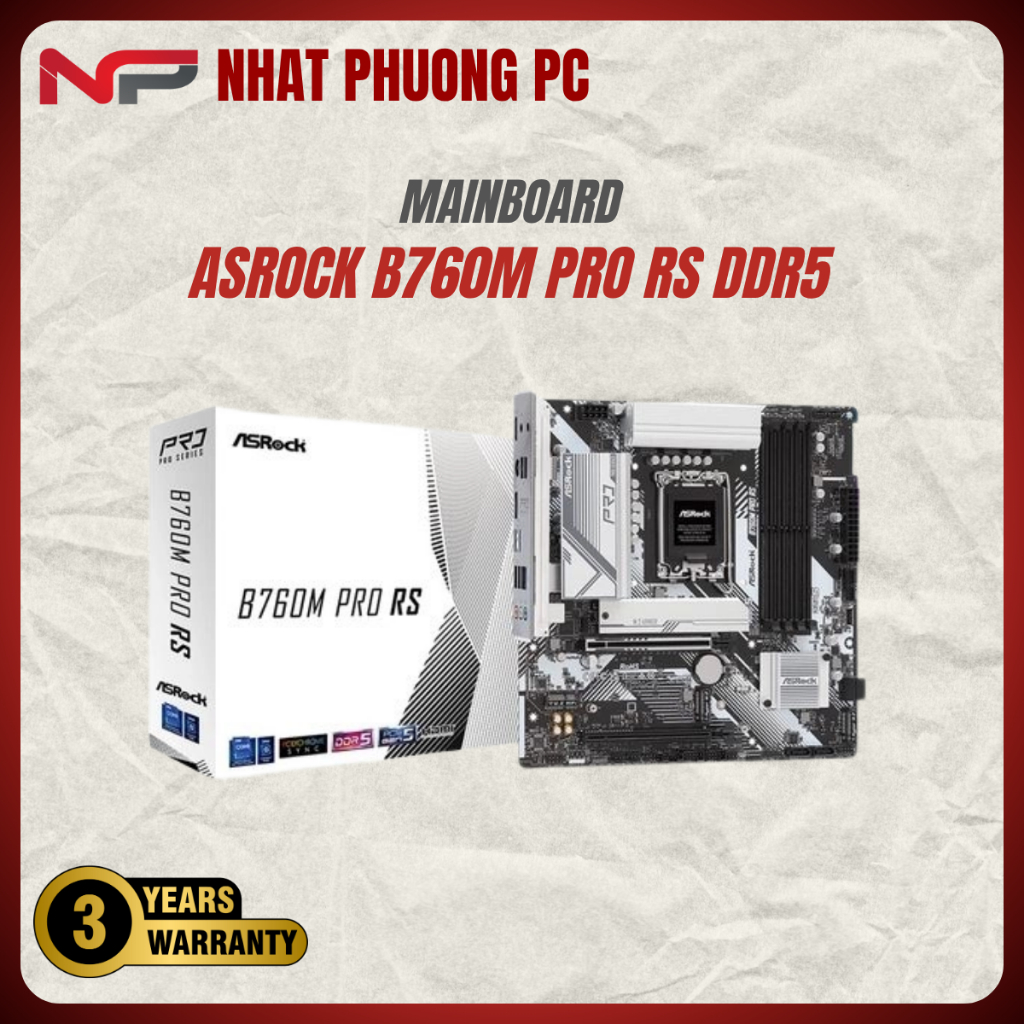 MAINBOARD ASROCK B760M PRO RS DDR5