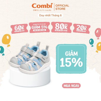 Giày Combi S-Go – Hỗ trợ phát triển bàn chân A2501 màu ghi