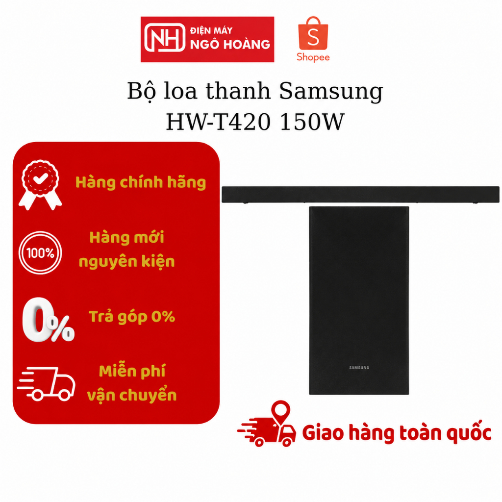 HW-T420/XV - Bộ loa thanh Samsung HW-T420/XV chính hãng, soundbar âm thanh sống động, bảo hành toàn 