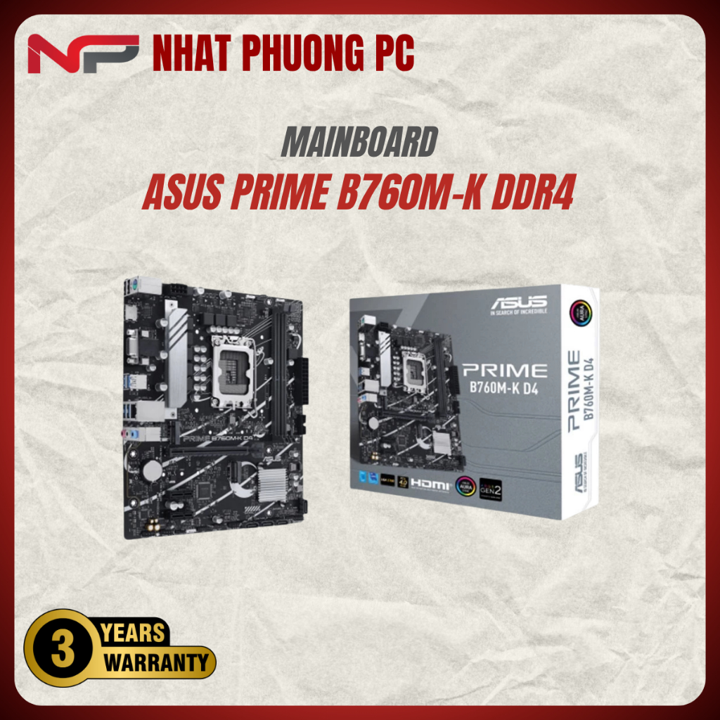 MAINBOARD ASUS PRIME B760M-K DDR4