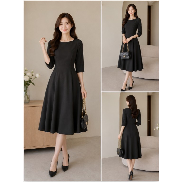 Đầm đen thanh lịch brand TuTuStore szS