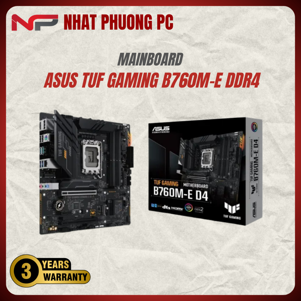 Mainboard ASUS TUF Gaming B760M-E D4 DDR4