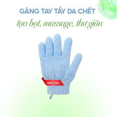 [QUÀ TẶNG] Găng Tay Siêu Tạo Bọt + Tẩy Tế Bào Chết Toàn Thân – Làm Sạch Sâu, Da Mịn Màng – Tặng Màu Ngẫu Nhiên