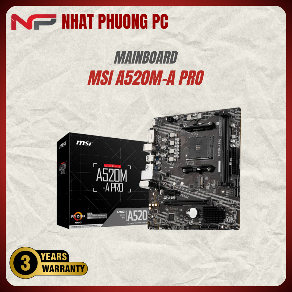 Mainboard MSI A520M-A PRO