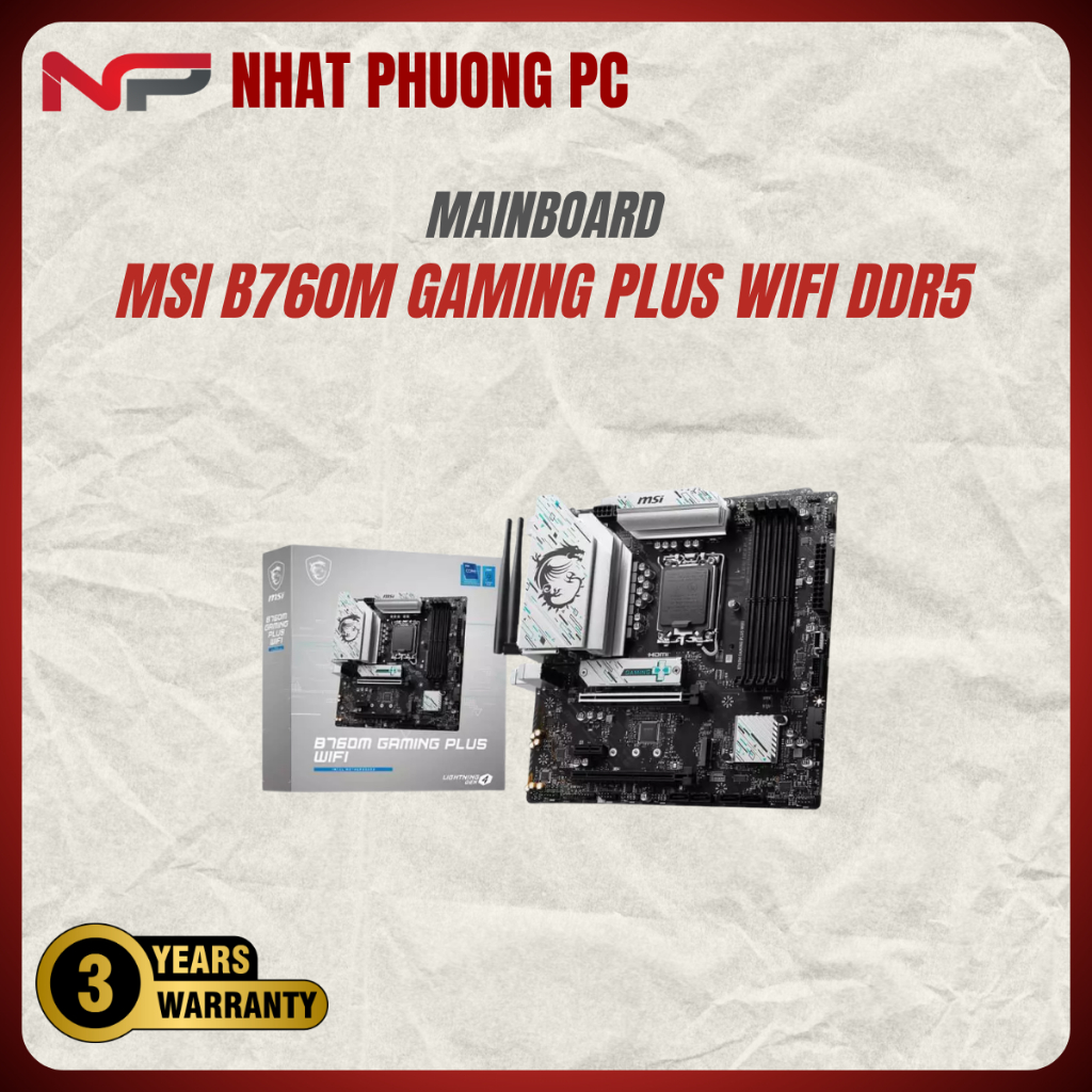 Mainboard MSI B760M GAMING PLUS WIFI DDR5