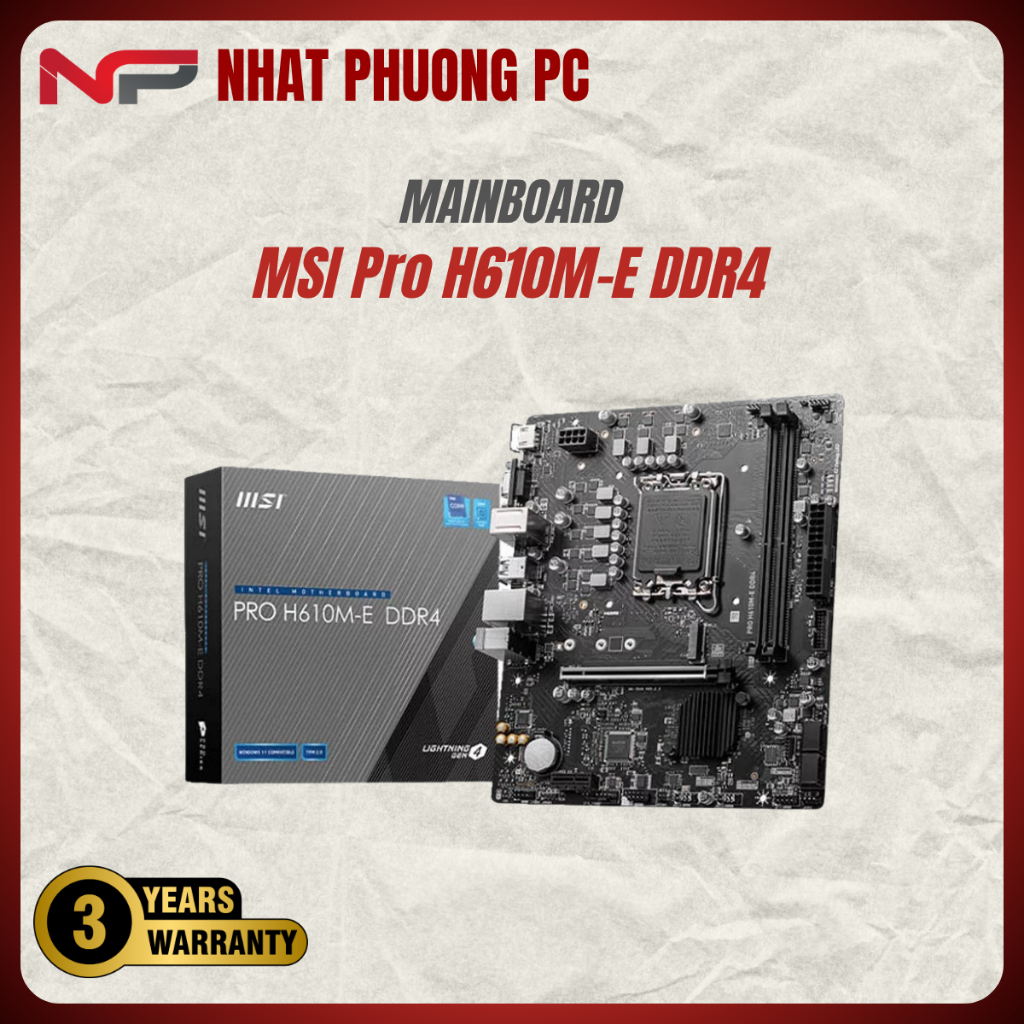 Mainboard MSI Pro H610M-E DDR4
