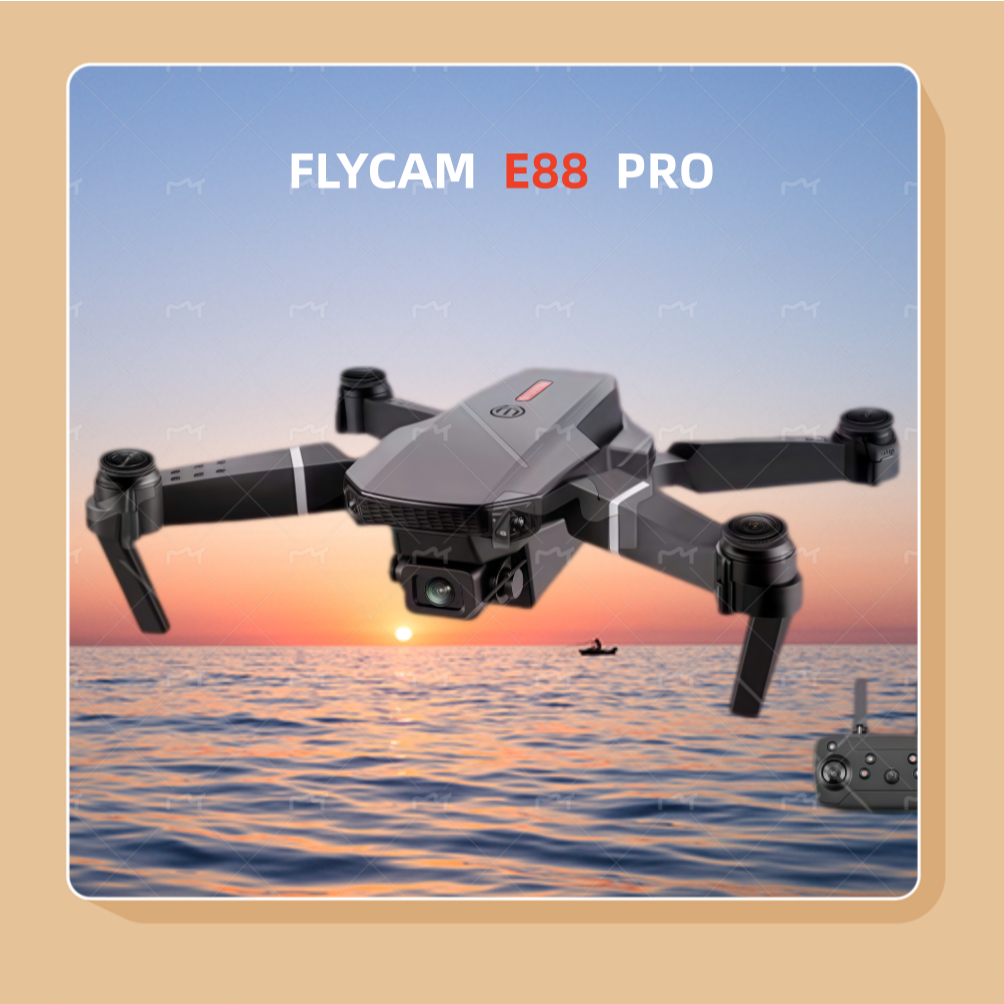 🔥 [HÀNG MỚI RA MẮT] Flycam E88 Pro 2 Camera 4K Pin 1800mAh (Tặng túi đựng) 🎁