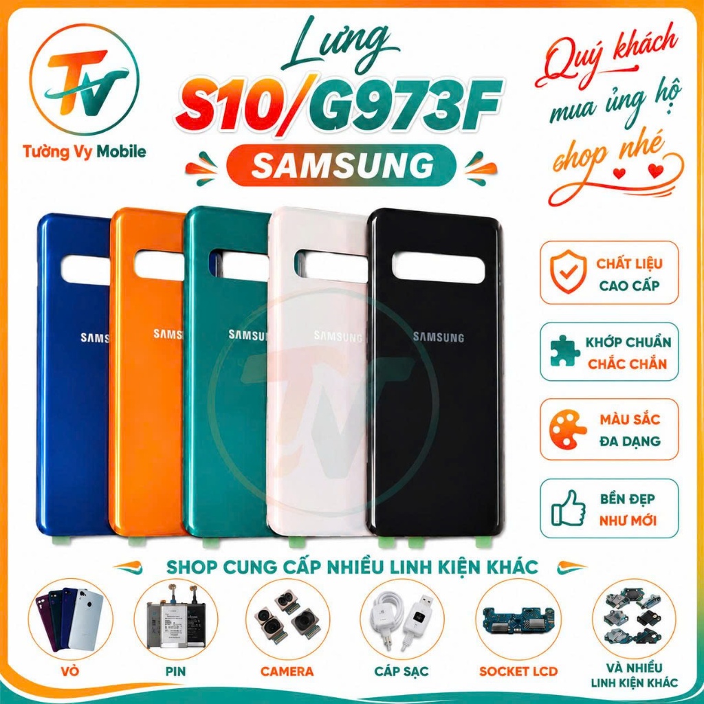 Lưng samsung S10/G973F ,video thật