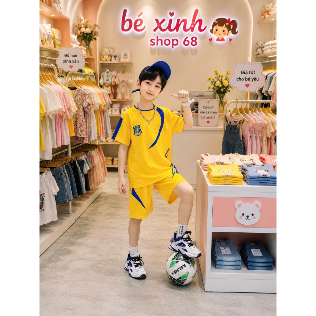 Bộ quần áo hè cho bé trai 20-53kg, set đồ bé trai mẫu Spot2 chất mềm mát, hàng may kĩ