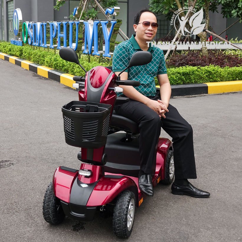 NEW 2026 - Xe điện 4 bánh Power chính hãng  Eurocare - Dễ di chuyển cho người cao tuổi, 1 lần sạc đi