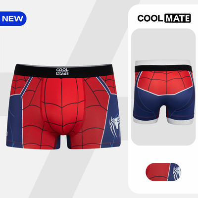 [MUA 2 GIẢM 5%][BST MARVEL]Quần lót nam Trunk Spiderman II, Quần sịp người nhện mềm mại, co giãn, thấm hút Coolmate