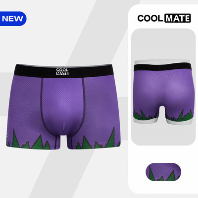 [MUA 2 GIẢM 5%][BST MARVEL]Quần lót nam Trunk hulk, Quần sịp người khổng lồ màu tím mềm mại, co giãn Coolmate