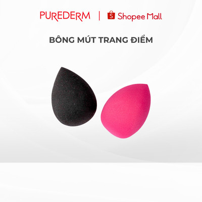 PUREDERM Bông Mút Trang Điểm Mềm Mại, Tiện Lợi, Tán Đều CYH-F1/F2/F3 (Màu Ngẫu Nhiên)