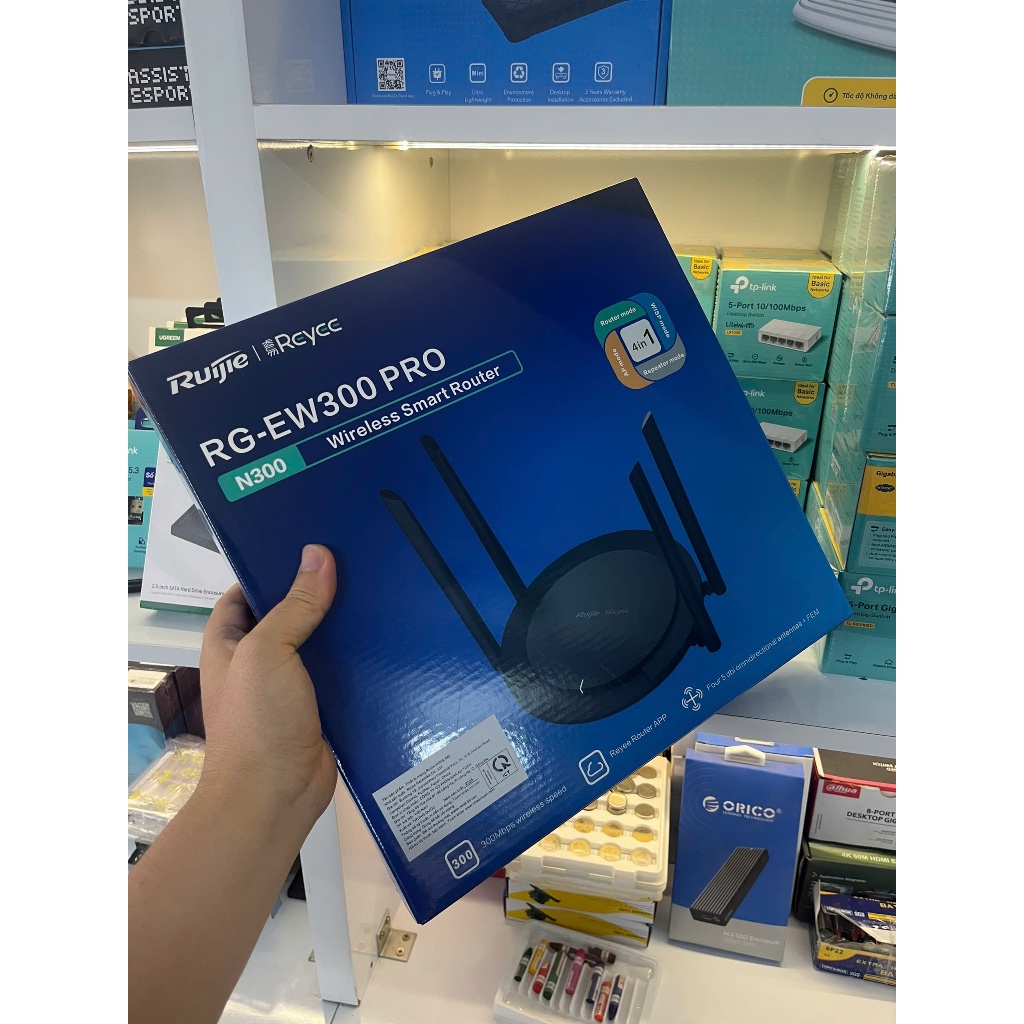 Bộ phát Wifi Smart Home WiFi RUIJIE EW300 PRO - Hàng Chính Hãng