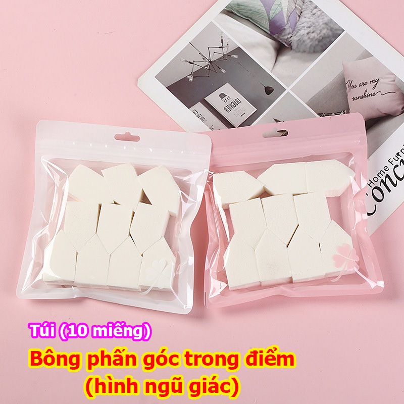 Bông phấn tán kem nền (bịch 10 miếng)