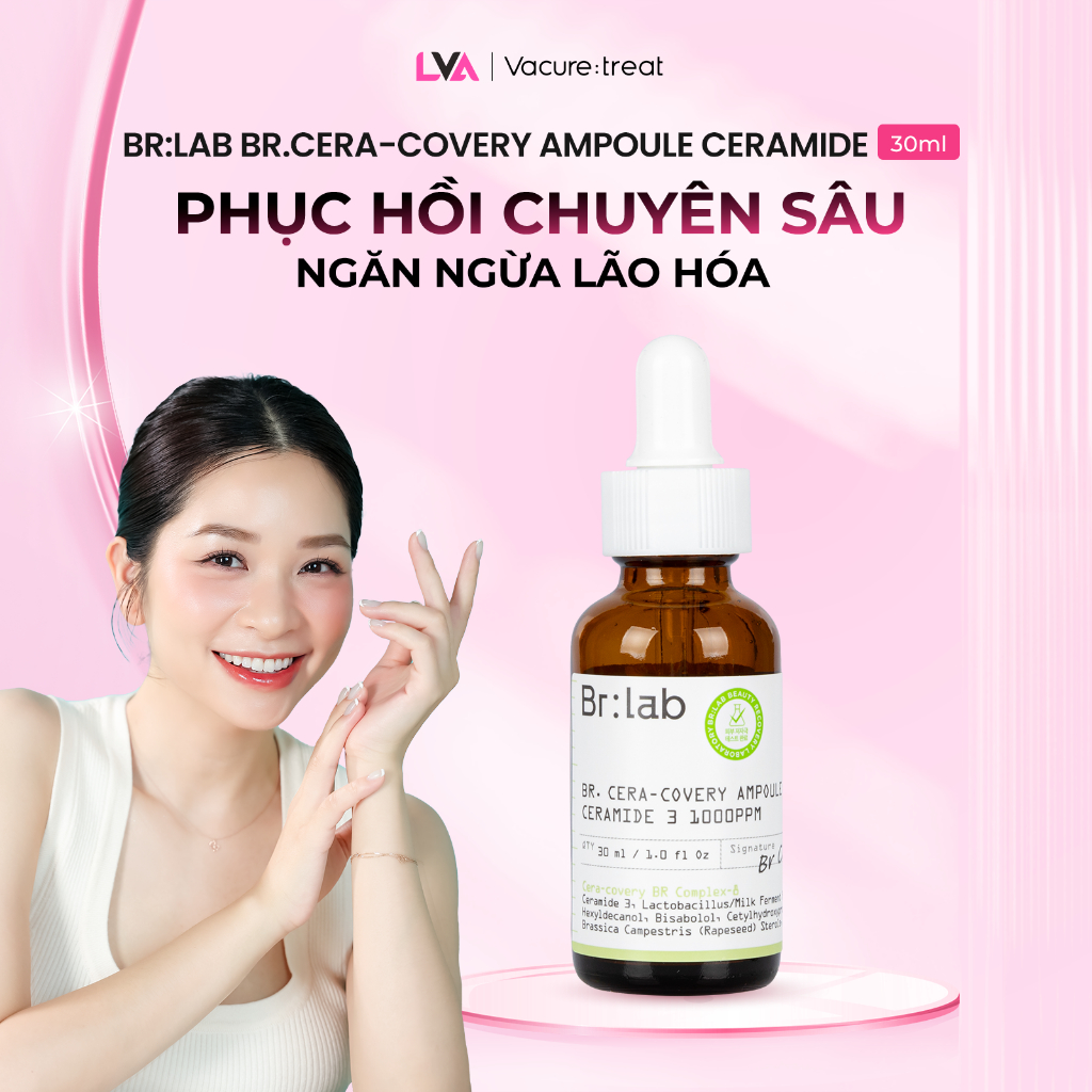 (Date 21/03/2027) Tinh Chất Siêu Câp Ẩm Phục Hồi Da Br:Lab Br.Cera-Covery Ampoule Ceramide 30ml
