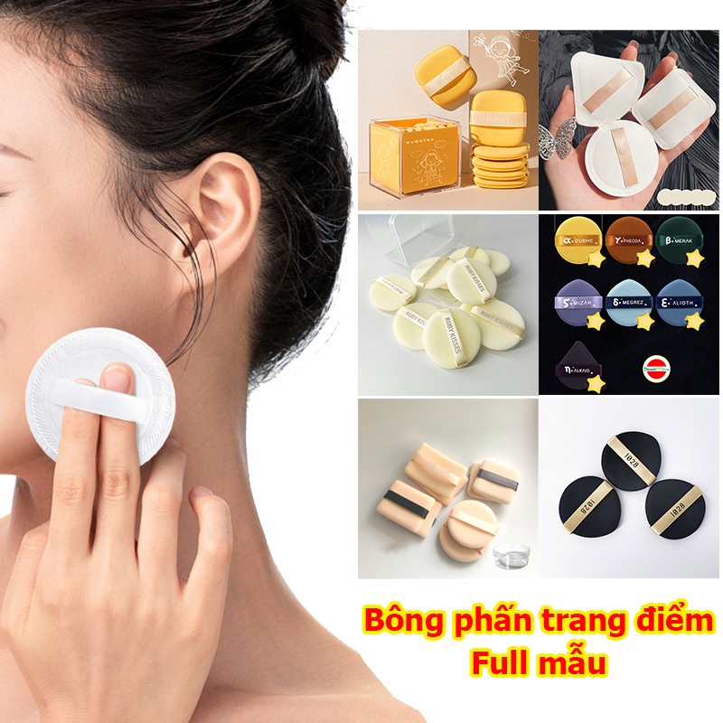 2 cái Bông phấn khô siêu mịn