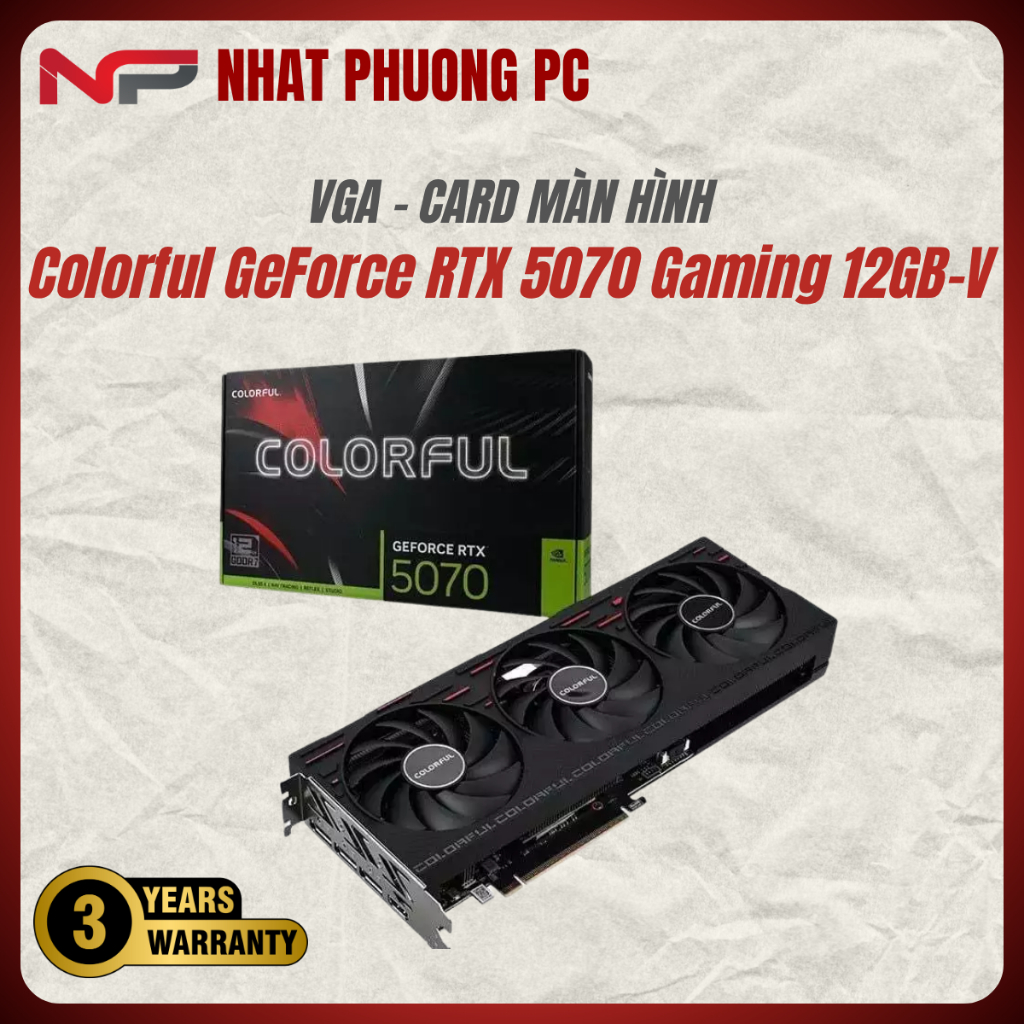 VGA Colorful GeForce RTX 5070 Gaming 12GB-V