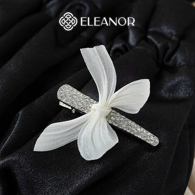 Kẹp tóc nữ Eleanor Accessories hình nơ đính đá kẹp tóc nơ tiểu thư phụ kiện tóc kẹp tóc mái 11782