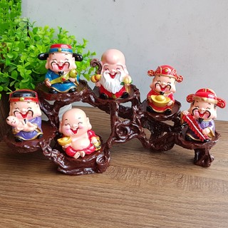 (Hàng cao cấp) Tượng Ngũ Phúc Lâm Môn 6cm